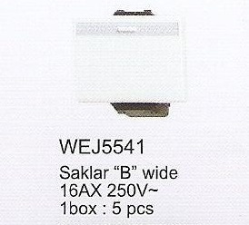 Saklar lebar Wide Series Putih (WEJ-5541) Panasonic