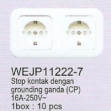 Stop kontak 2 lubang IB CP Putih (WEJP-11222-7) Panasonic NK3-20260201