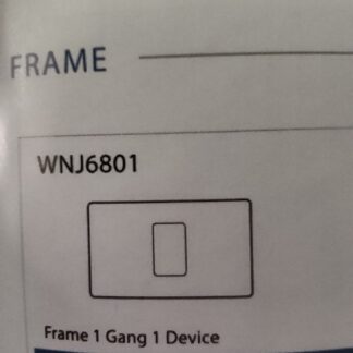 Frame 1 Gang 1 Device Full Color (WNJ - 6801) Panasonic