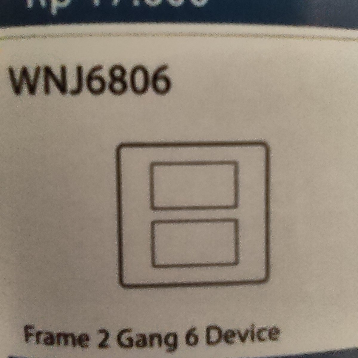 Frame 2 Gang 6 Device Full Color (WNJ - 6806) Panasonic