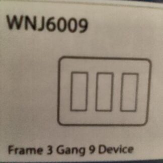 Frame 3 Gang 9 Device Full Color (WNJ - 6009) Panasonic